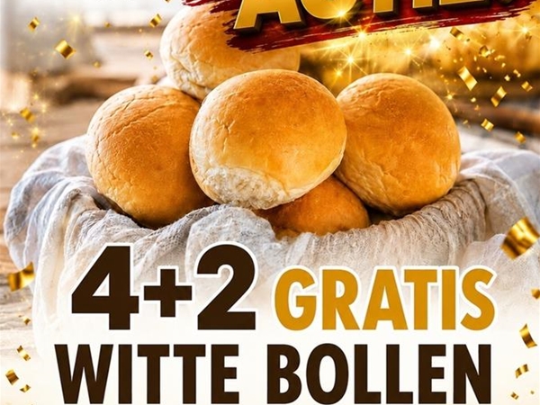 Witte bollen actie 4+2